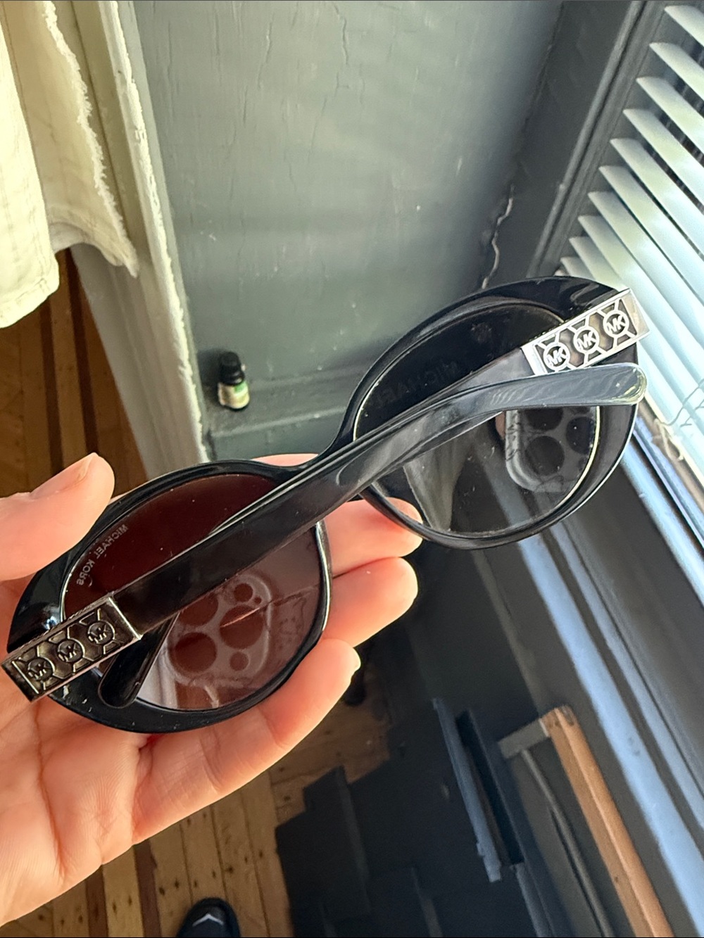 Michael Kors Round Tortoiseshell Sunglasses - Brown/Black - Picture 2 of 4